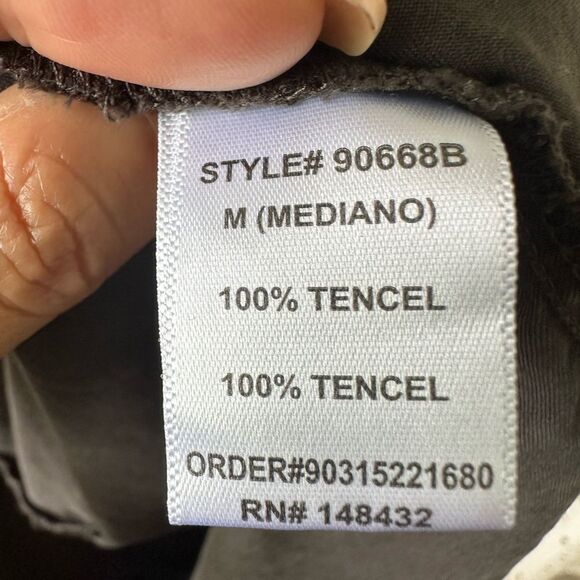 Becool Charcoal Chambray Adjustable Straps Drawstring Waist Playsuit Romper M - Picture 7 of 8